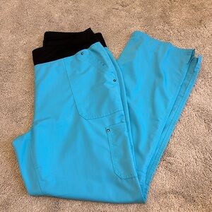 Healing Hands - Purple Label Yoga Scrub Pant - Aqua Blue